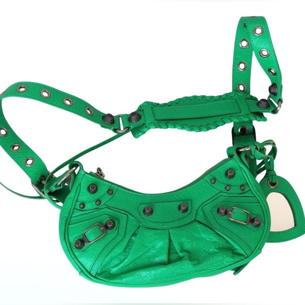 Balenciaga Le Cagole XS Green Bag